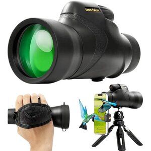 Fetch Falcon Monoculars 12x50 IPX7 Waterproof BAK4 FMC ED Nitrogen Filled-Tripod